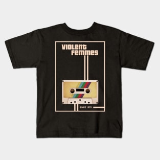 Violent Femmes Music Retro Cassette Tape Kids T-Shirt